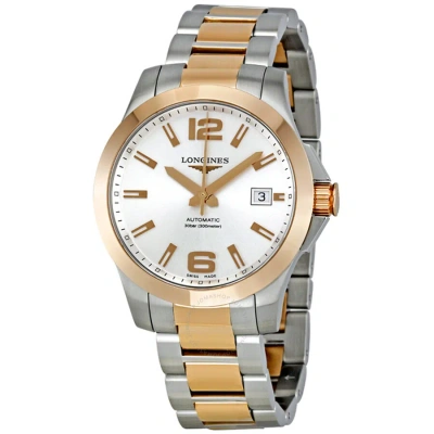Longines Sport Collection Hydroconquest Mother Of Pearl Dial Men's Watch 36765767 In Gold