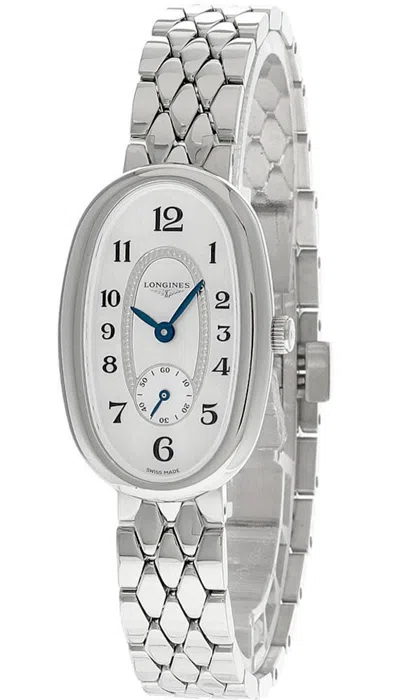Pre-owned Longines Symphonette Ss Oval Mother Of Pearl Dial Women's Watch L2.306.4.83.6