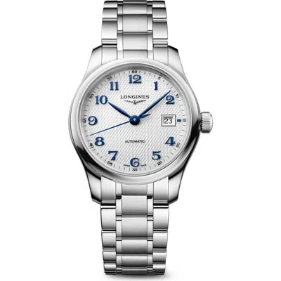 Longines The Master Collection Automatic Bracelet Watch, 30mm In Silver