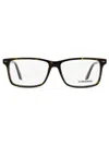 Longines Lg5032 Rectangular Acetate Eyeglasses In Braun