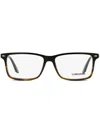Longines Lg5032 Rectangular Acetate Eyeglasses In Black