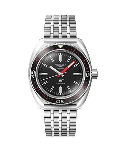 Longines Ultra Chron Chronometer, 43mm In Black/silver