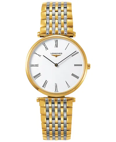Longines Unisex Swiss La Grande Classique De  Two-tone Stainless Steel Bracelet Watch 36mm L47552117 In No Color