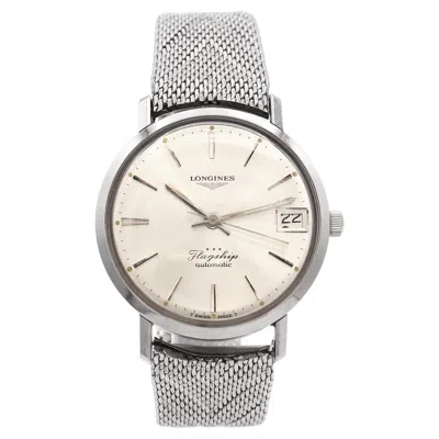 Pre-owned Longines Vintage  Stainless Steel Three Star Flagship Automatic Watch In Multi
