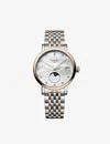 Longines White Motherofpearl Elegant Collection Mother-of-pearl And Stainless-steel Quartz Watch In White Motherofpearl