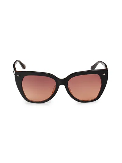Longines Women's 55mm Cat Eye Sunglasses In Black