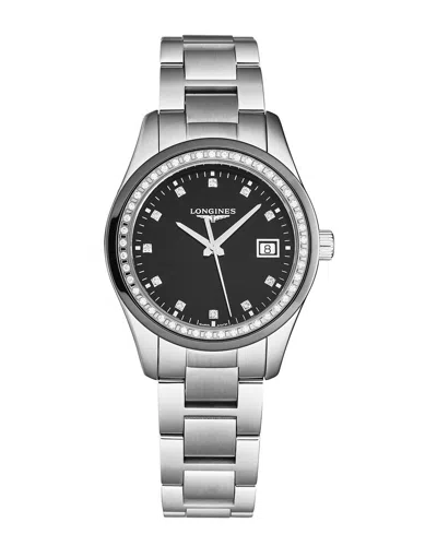 Longines Women's Conquest Diamond Watch In Red