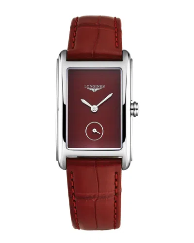 Longines Women's Dolcevita Watch In Burgundy