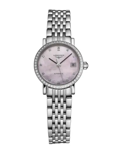 Longines Women's Elegant Diamond Watch In Metallic