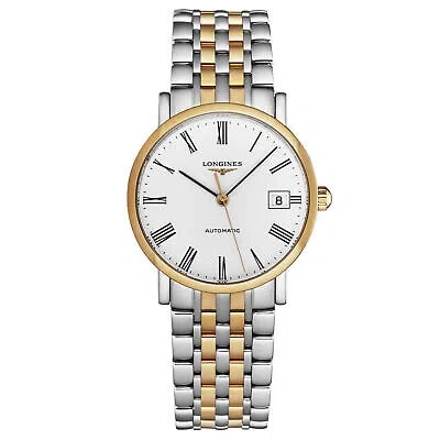 Pre-owned Longines Women's 'elegant' White Dial Two-tone Automatic Watch L4.809.5.11.7