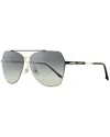 Longines Women's Navigator Sunglasses Lg0020h 32c Gold/black 60mm In Gold