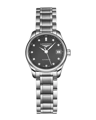Longines Women's Mastercollec Diamond Watch In Metallic