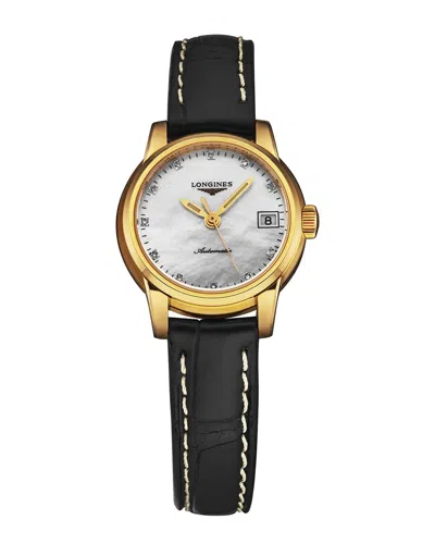 Longines Women's St Imier Diamond Watch In Black