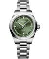 Longines L3.430.4.07.6 Conquest Stainless Steel Automatic Watch Green In No Color