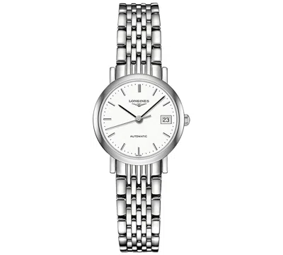 Longines Women's Swiss Automatic Elegant Stainless Steel Bracelet Watch 26mm
