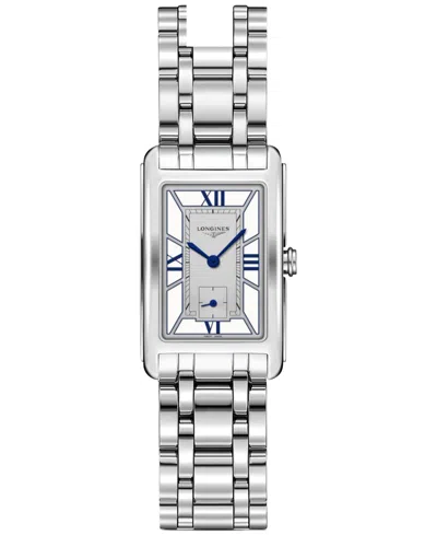 Longines Women's Swiss Dolcevita Stainless Steel Bracelet Watch 23mm In Silver