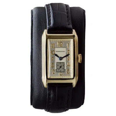 Pre-owned Longines Yellow Gold Filled Art Deco Watch