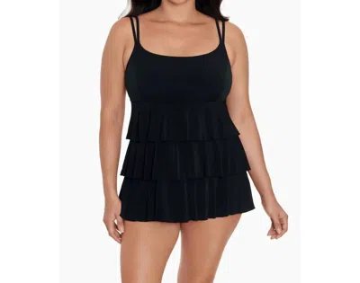 Longitude - Ocean Air Triple Tier Long Torso Swim Dress