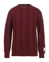 Longo Man Sweater Burgundy Size 2 Wool, Viscose, Polyamide, Cashmere In Red