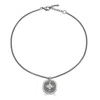 Loni Paul Jewelry Women's Antique Silver Filigree Coin Necklace In Silver