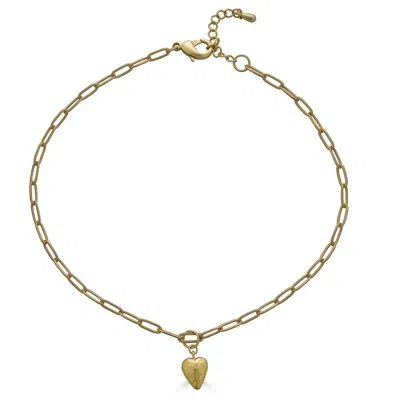 Loni Paul Jewelry Women's Gold Delicate Heart Necklace