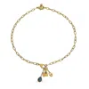 Loni Paul Jewelry Women's Gold / Green Labradorite Talisman Drop Necklace In Multi