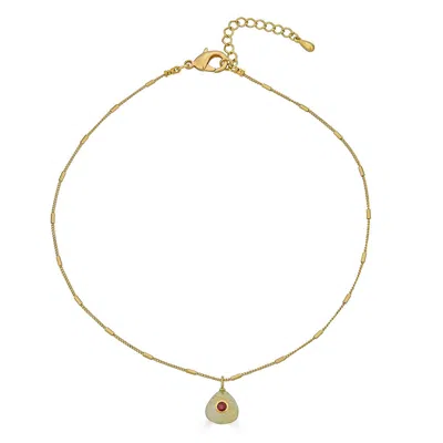 Loni Paul Jewelry Women's Gold / Neutrals Rutilated Quartz & Garnet Necklace