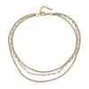 Loni Paul Jewelry Women's Gold / Silver Mixed Metal Delicate Three Strand Necklace In Multi