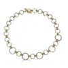 Loni Paul Jewelry Women's Gold / Silver Mixed Metal Sculpted Circle Necklace In Multi