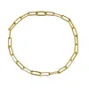 Loni Paul Jewelry Women's Matte Gold Chunky Rectangle Paperclip Necklace In Gold