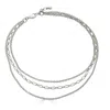 Loni Paul Jewelry Women's Silver Delicate Three Strand Necklace In Silver