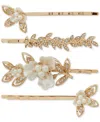 Lonna & Lilly 4-pc. Floral Bobby Pins In White