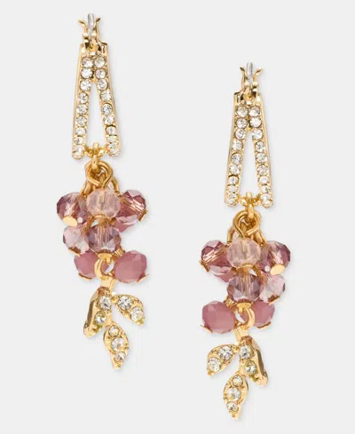 Lonna & Lilly Beaded Charm Split-hoop Earrings In Gold