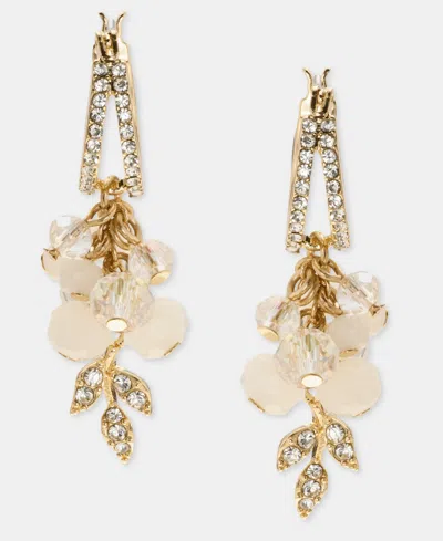 Lonna & Lilly Beaded Charm Split-hoop Earrings In Gold