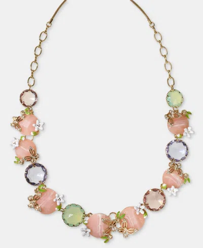 Lonna & Lilly Butterfly & Mixed Stone 16" Statement Necklace In Multi