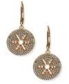 Lonna & Lilly Cubic Zirconia Pave Snowflake Drop Earrings In Gold