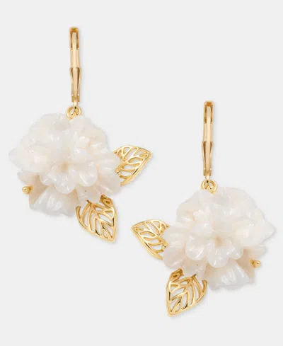 Lonna & Lilly Flower Drop Earrings In White