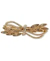 Lonna & Lilly Glass And Abalone Stone Barrette In Gold