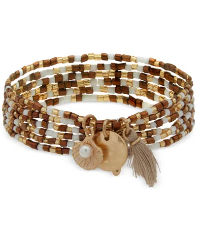 Lonna & Lilly Gold-tone 6-pc. Set Beaded Stretch Bracelet