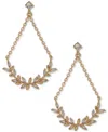 Lonna & Lilly Gold-tone Cubic Zirconia Branch Drop Earrings In Crystal,silver