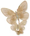 Lonna & Lilly Gold-tone Dynamic Crystal Butterfly Pin In Gold
