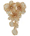 Lonna & Lilly Gold-tone Dynamic White Flower Pin In Gold