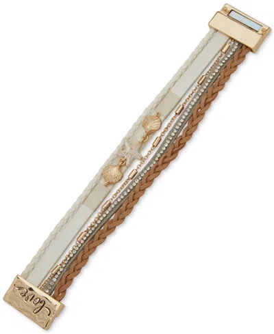 Lonna & Lilly Gold-tone Sea-motif Multi-row Wrap Bracelet