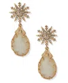 Lonna & Lilly Gold-tone Snowflake Post Drop Earrings In Gold