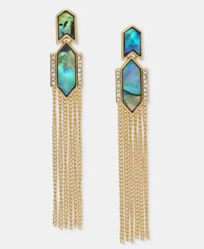 Lonna & Lilly Gold-tone Post Chain Linear Earrings