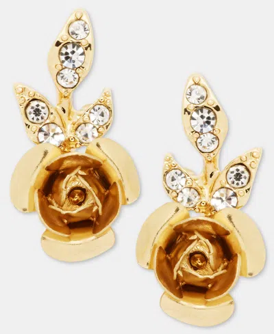 Lonna & Lilly Pave Flower Stud Earrings In Crystals