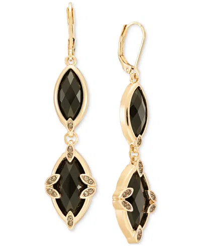 Lonna & Lilly Women's Crystal Double Drop Gold-tone Earrings