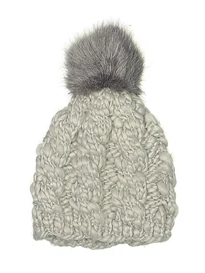 Pre-owned Look Beanie Hat In Gray