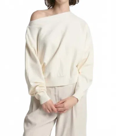 Look By M Aura Crop Sweater In Ivory In Neutral