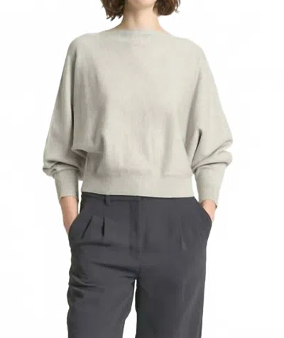 Look By M Aura Crop Sweater In Stone Grey In Gray